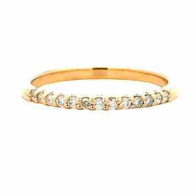 0.13cttw Diamond Band 14ky Romantic Set Refined Light