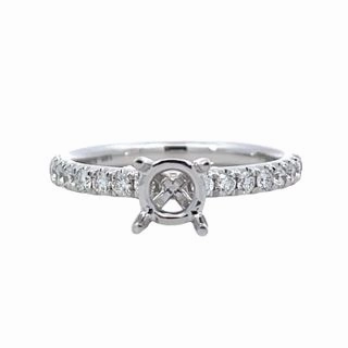 0.34tw Diamond Semi Mount Luxe Pick Delicate Edge