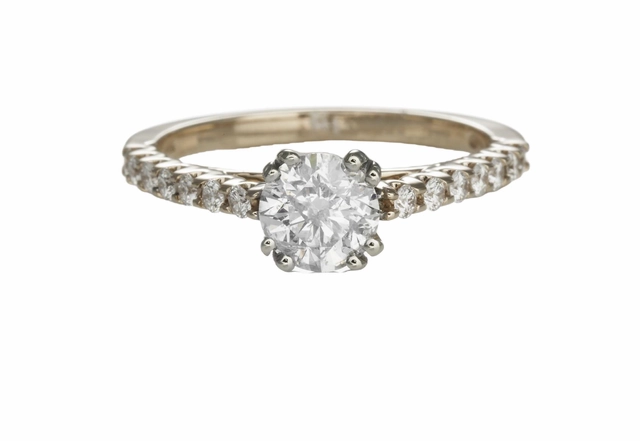Seasonal Look Sparkle Vibe 14 Karat Rose/White Gold Solitaire Engagement Ring (1.08cttw)