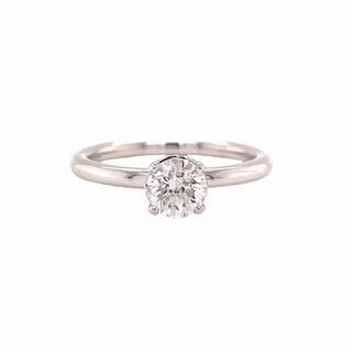 Gifting Moment 14 Karat White Gold Solitaire Engagement Ring (.77cttw)
