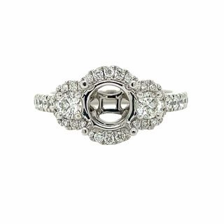 14k Wedding Set 0.98cttw (Semi-mount) Urban Style