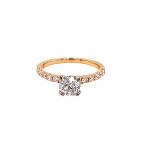 Silver Edge 14K WHITE GOLD DIAMOND RING WITH DIAMOND SHANK 1.29 CT TW