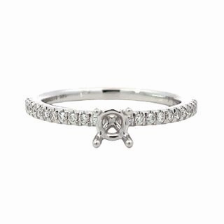 14K white gold Diamond Semi-Mount Daily Essentials