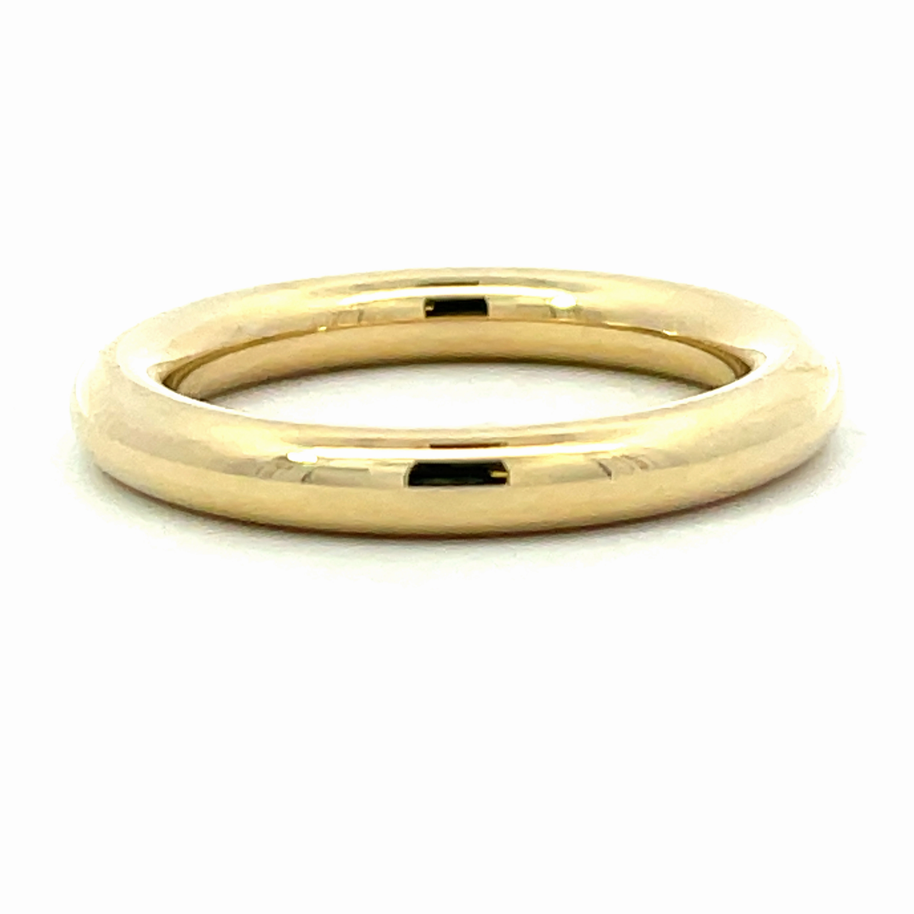Enchanted Detail 14k yellow gold Donut Band (2mm)