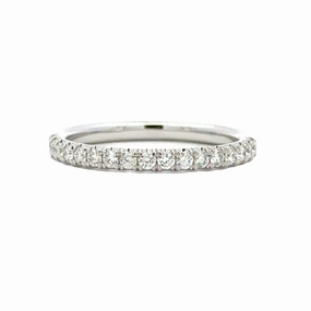 14kw Band with diamonds 0.30cttw Stylish Vibe Trend Accent