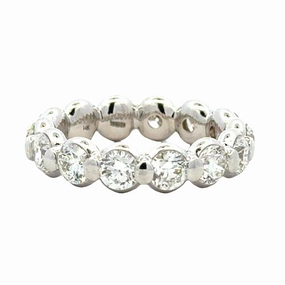 Custom Finish Fashionable Craft 14kw Eternity Band (3.51cttw)