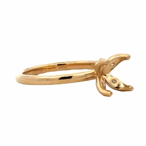 Delicate Detail Classic Trend 14ky 1.5ct Round Solitaire Semi-Mount