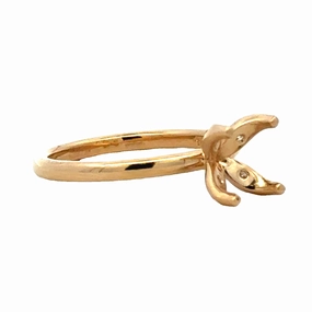 Mood Accent Fashion Trend 14ky 2 ct Oval Solitaire Semi-Mount