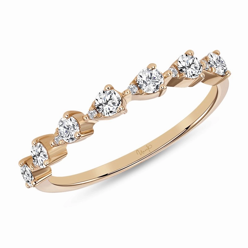 Lustrous Accent 14KY Diamond Stackable Band