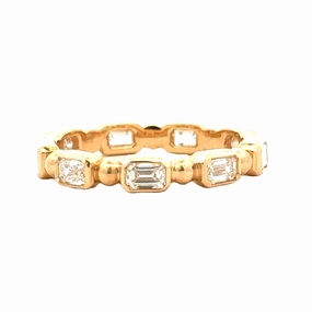 Glow Accent Radiant Finish Pieces 14ky Eternity Band (1.00cttw)