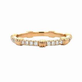 Infinite Style 14ky French Pave Band (.21cttw)