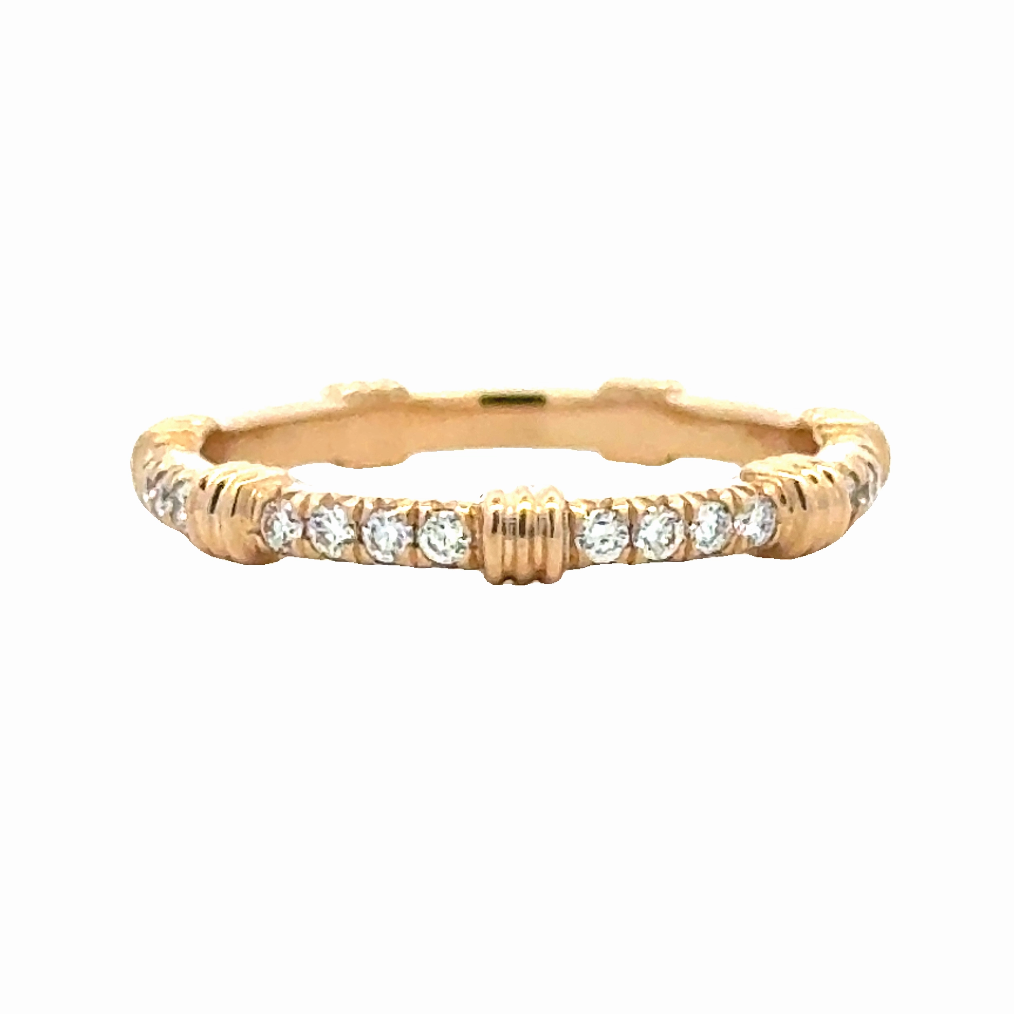 Infinite Style 14ky French Pave Band (.21cttw)