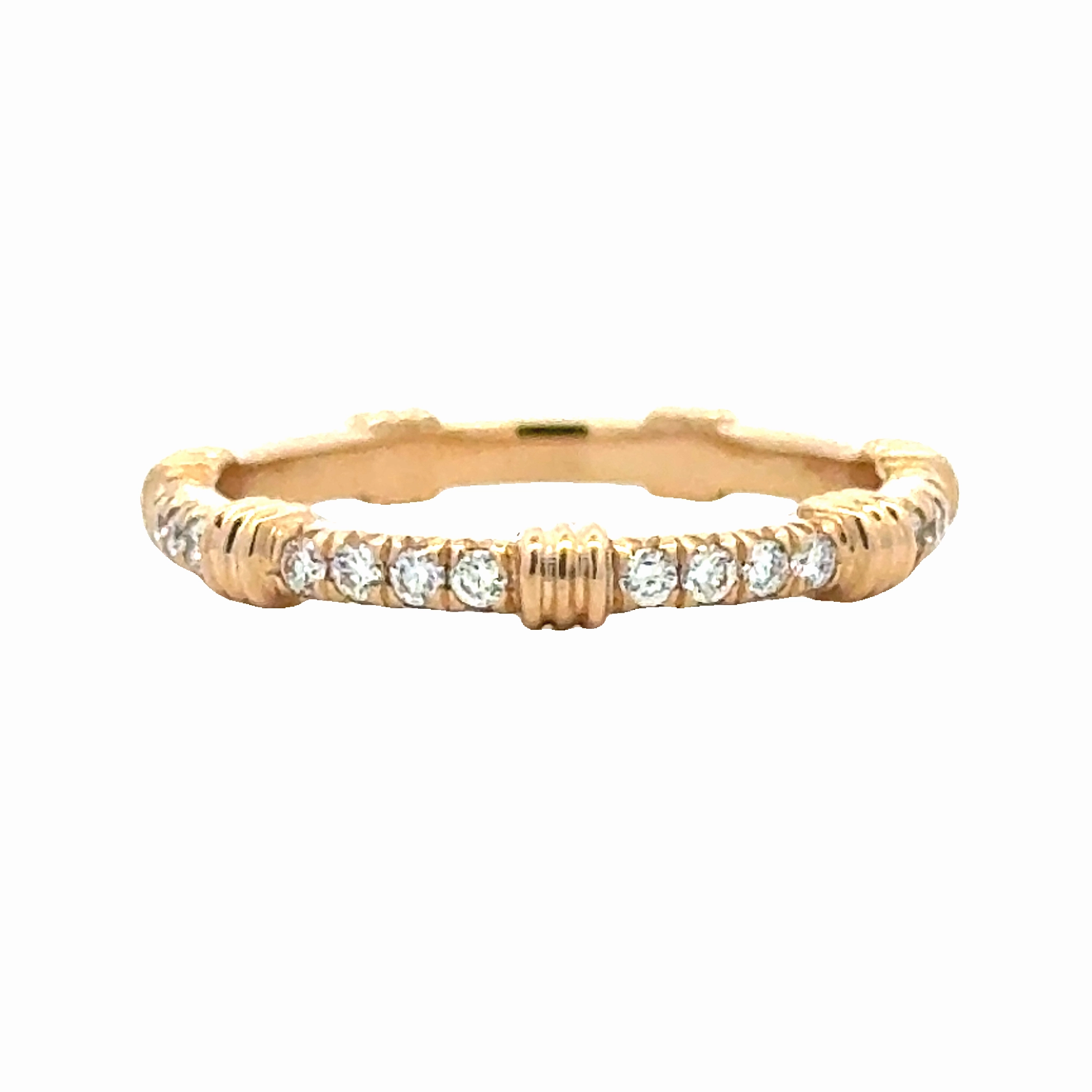 Vogue Accent Daily Collection 14ky French Pave Band (.33cttw)