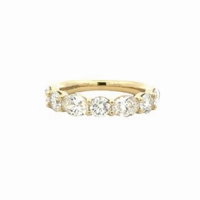 Date Style Clean Spark 14ky Oval and Round Diamond Anniversary Band (2.42cttw)