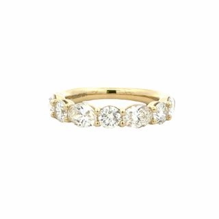 Date Style Clean Spark 14ky Oval and Round Diamond Anniversary Band (2.42cttw)