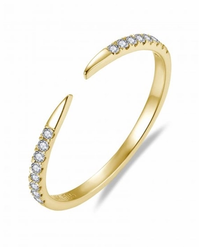 Elegant Gem 14ky Stackable Diamond Wedding Band (0.12cttw)