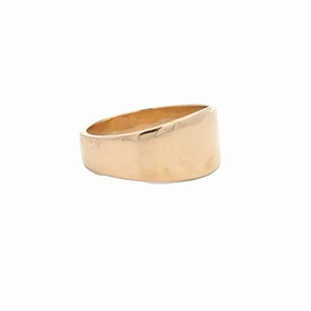 14KY Tapered Flat Band Delicate Accent