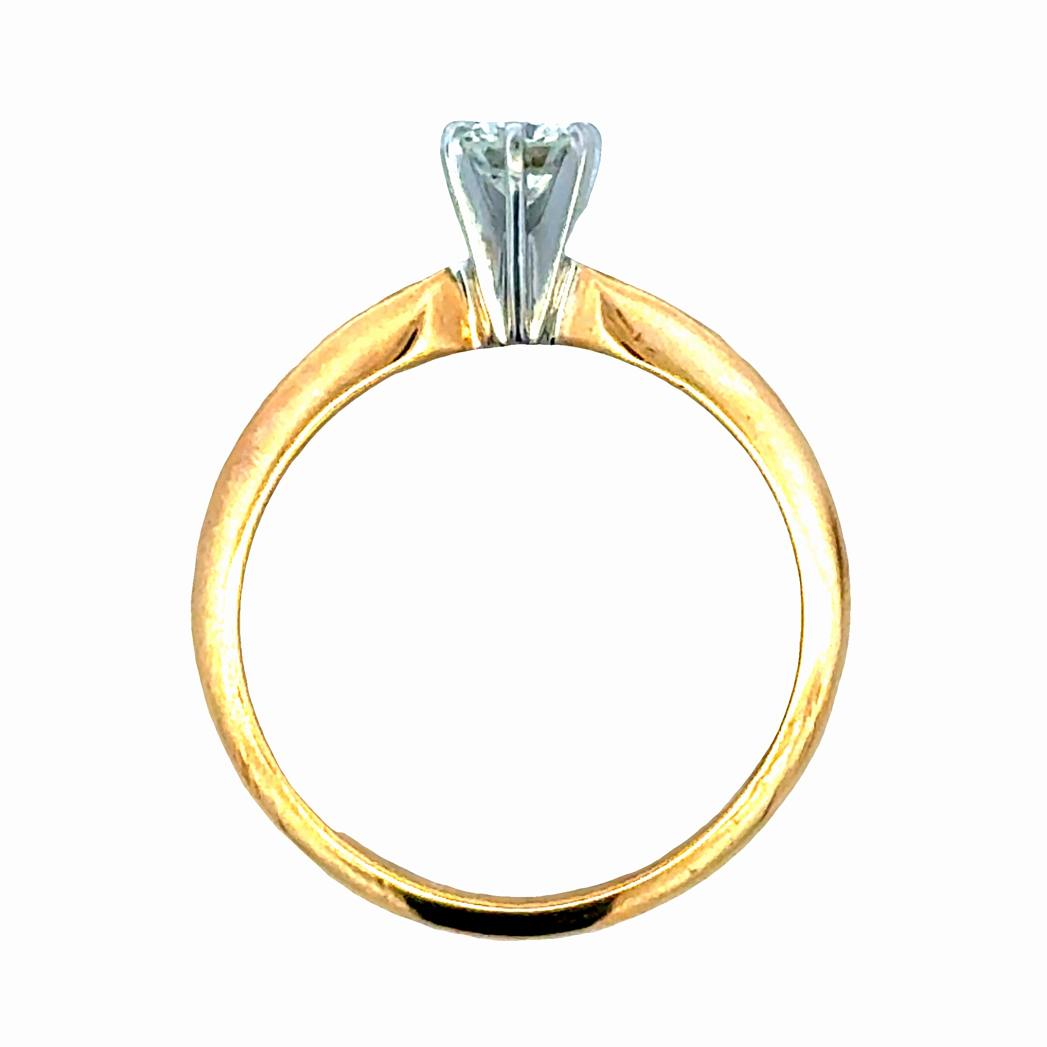 All Season 14KYW Diamond Solitaire Engagement Ring (0.28cttw)