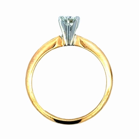 All Season 14KYW Diamond Solitaire Engagement Ring (0.28cttw)