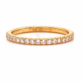 Versatile Look 18ky Diamond Wedding Band
