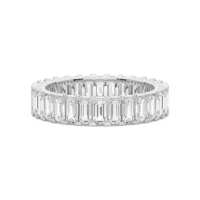 4.6ctw. Emerald Cut Moissanite Eternity Band Evolutionary Trend