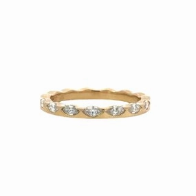 Sophisticated Element .27 carat total weight Diamond Marquise Wedding Band
