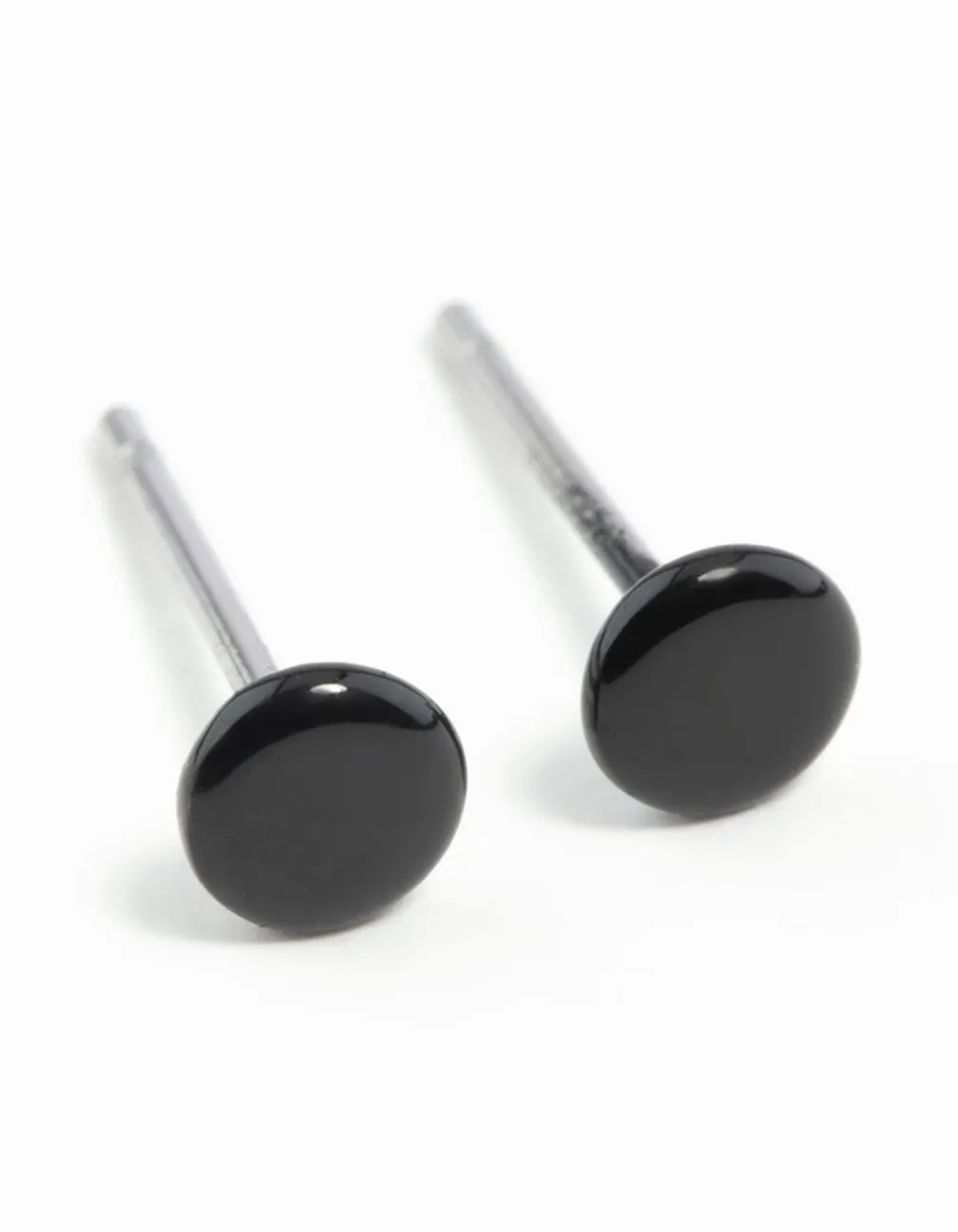 Timeless Ornament Beautiful finish Mini Black Dot Stud Earrings
