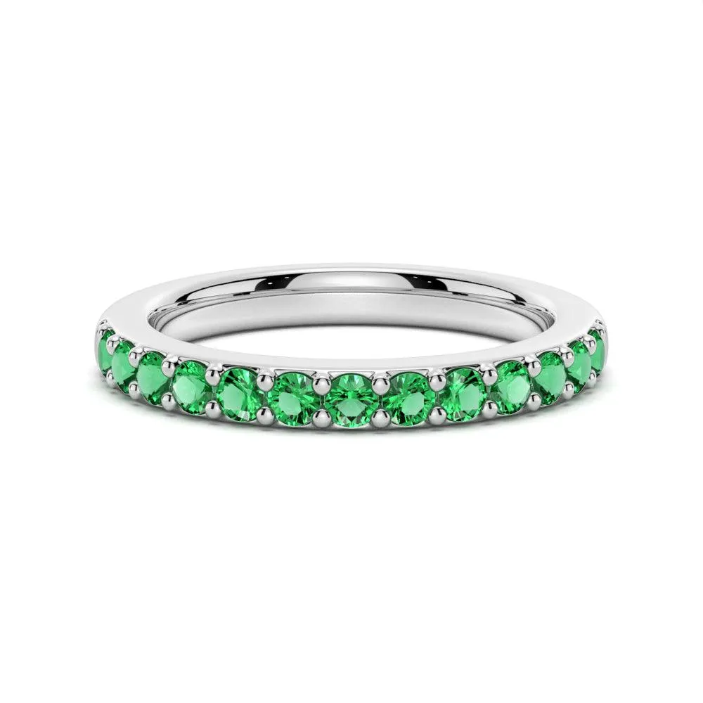 Pav?? Emerald Half Eternity Ring Made to order Beautiful Insignia