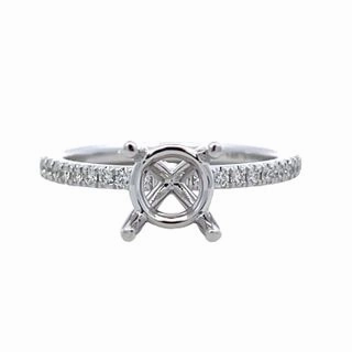 Sleek Glamour 0.17tw Diamond Semi Mount