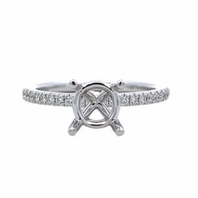 Sleek Glamour 0.17tw Diamond Semi Mount