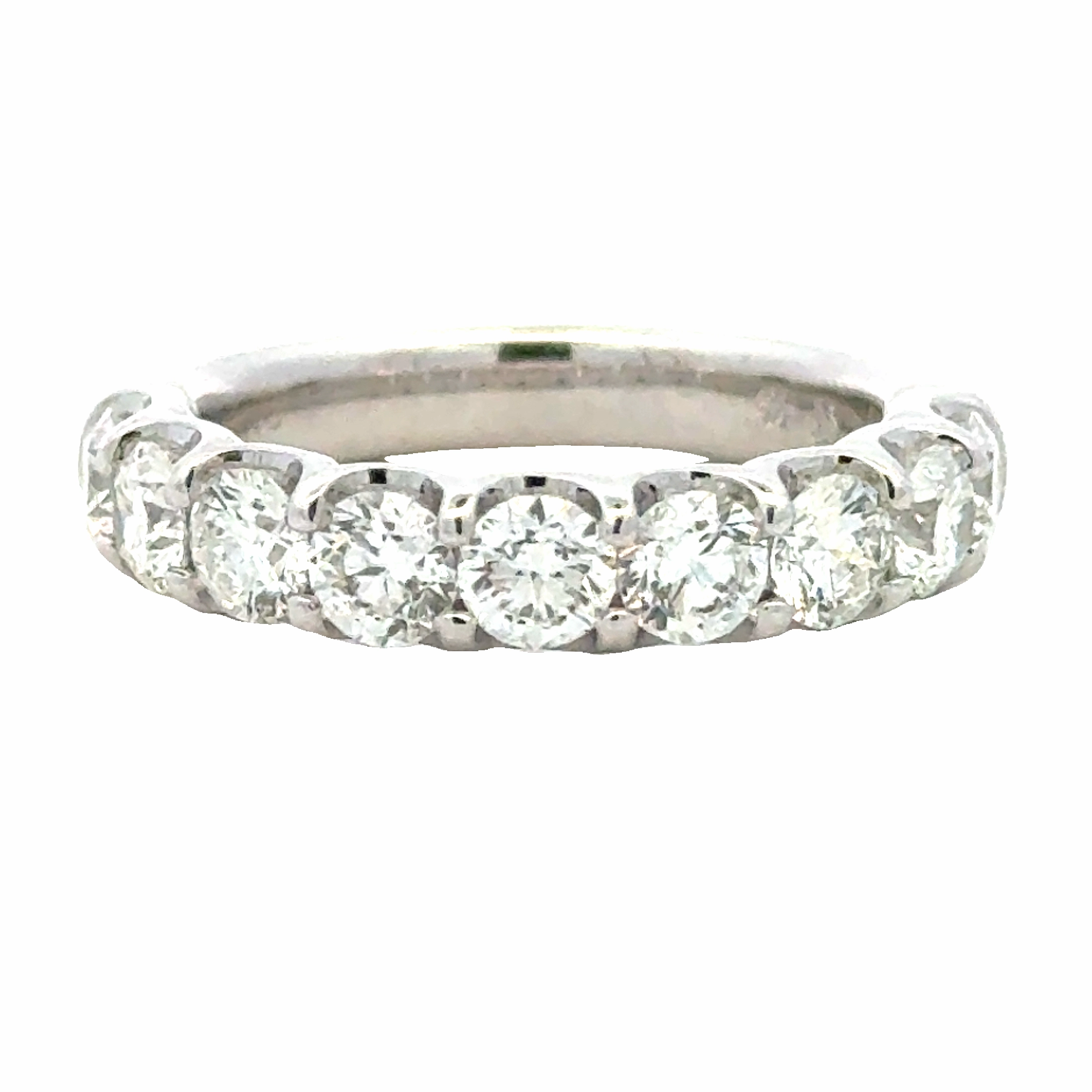 Eye-Catching Sparkle Platinum 1/2 Way Around Anniversary Band (1.83cttw)