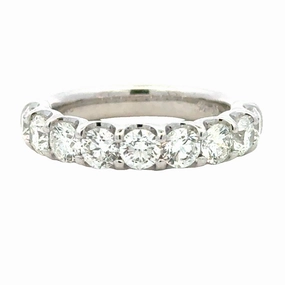 Eye-Catching Sparkle Platinum 1/2 Way Around Anniversary Band (1.83cttw)
