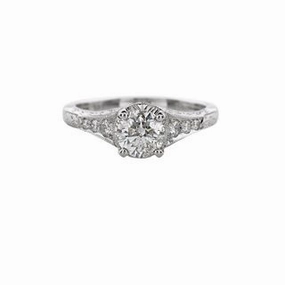 Bridal Accessory ANTIQUE INSPIRED DIAMOND RING 1.09CT TW