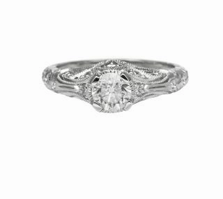 ANTIQUE STYLE DIAMOOND AND FILIGREE RING (0.94CTTW) Dazzling Effect Luxury Casual
