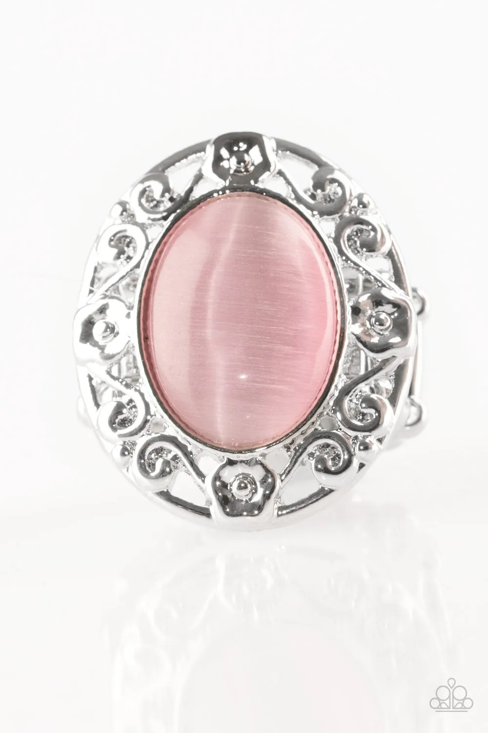 Chic Work Evening Spark Paparazzi Accessories ? Moonlit Marigold - Pink Ring?Flat Rate Ship $4.50?