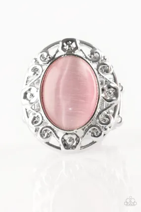 Chic Work Evening Spark Paparazzi Accessories ? Moonlit Marigold - Pink Ring?Flat Rate Ship $4.50?