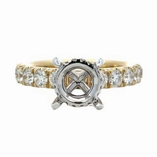 Studio Light Understated Elegance 0.99tw Diamonds Hidden Halo Semi Mount