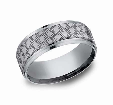 Handcrafted Jewelry Shining Accent Band/Men/Alternative Metal