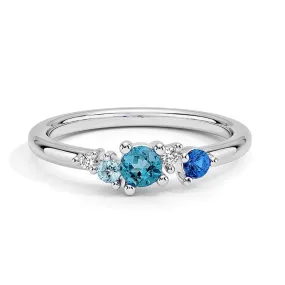 5 Stone Lab Grown Gemstone and Diamond Promise Ring Wonderful Article
