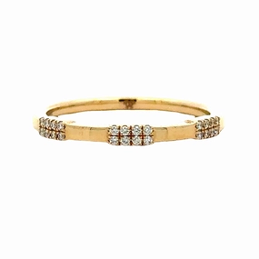 14KY Diamond Stackable Band Refined Edge Everyday Design