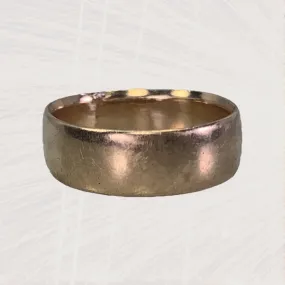 Immediate Use 1908 Gold Wedding Band in Rose Gold. Perfect Stacking Ring. Antique English Estate Jewelry.
