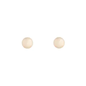Heart-Shaped Adornment Decorative design Gold Solid Ball Stud Earrings
