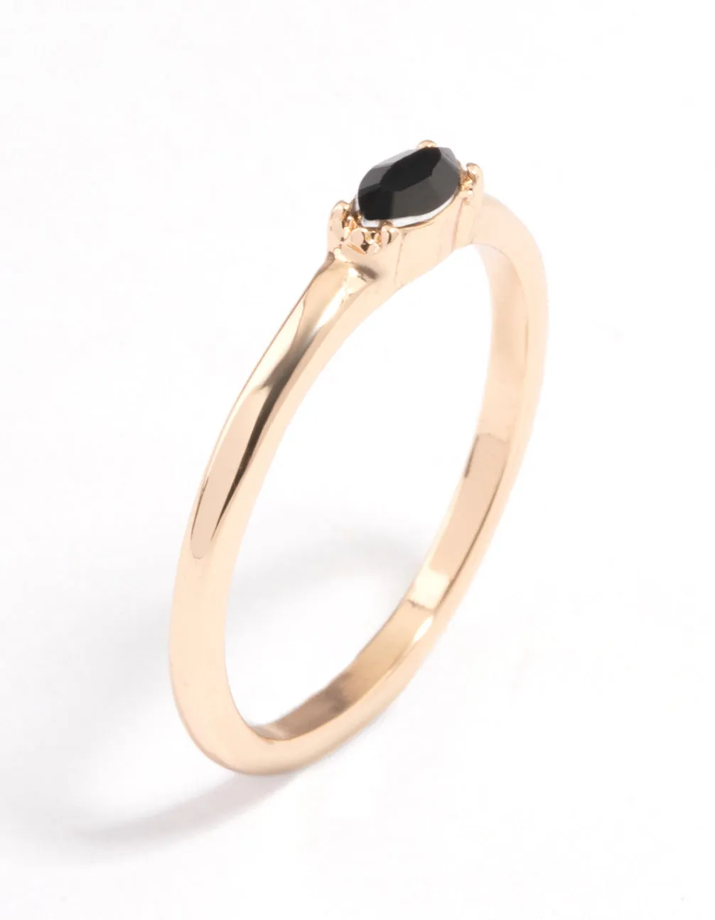 Black Oval Stone Ring Contemporary piece