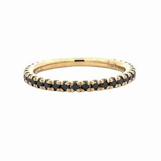 Stylish Look Natural Touch BLACK DIAMOND STACKABLE BAND