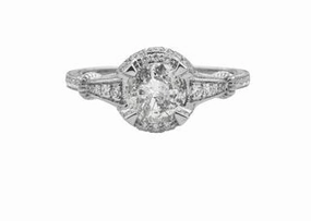 Fresh Touch Radiant Jewelry Look ANTIQUE STYLE DIAMOND RING 1.26CT TW
