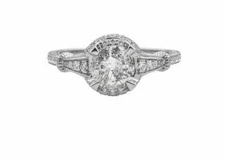 Fresh Touch Radiant Jewelry Look ANTIQUE STYLE DIAMOND RING 1.26CT TW
