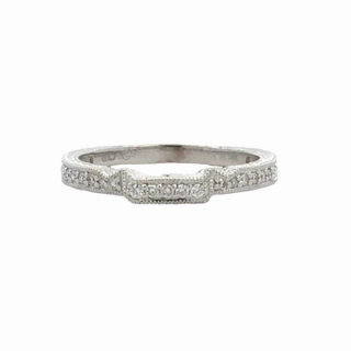 Casual Accent Diamond Wedding Band