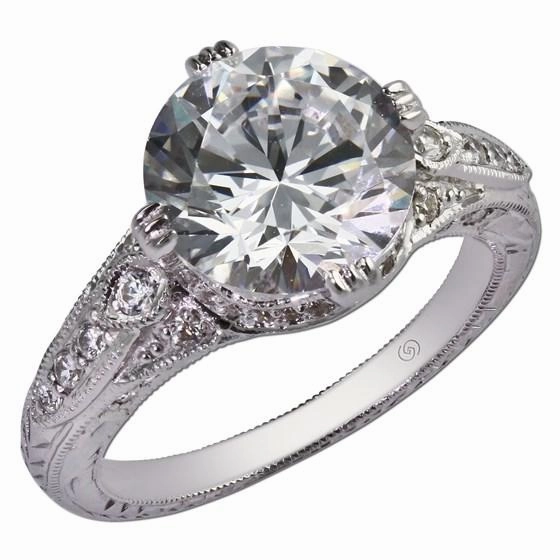 Effortless Chic Elegant Silhouette Ring/Semi-mount