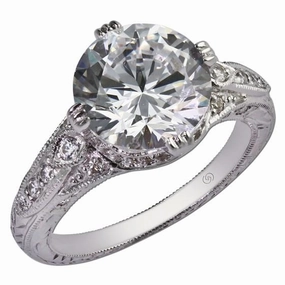 Effortless Chic Elegant Silhouette Ring/Semi-mount