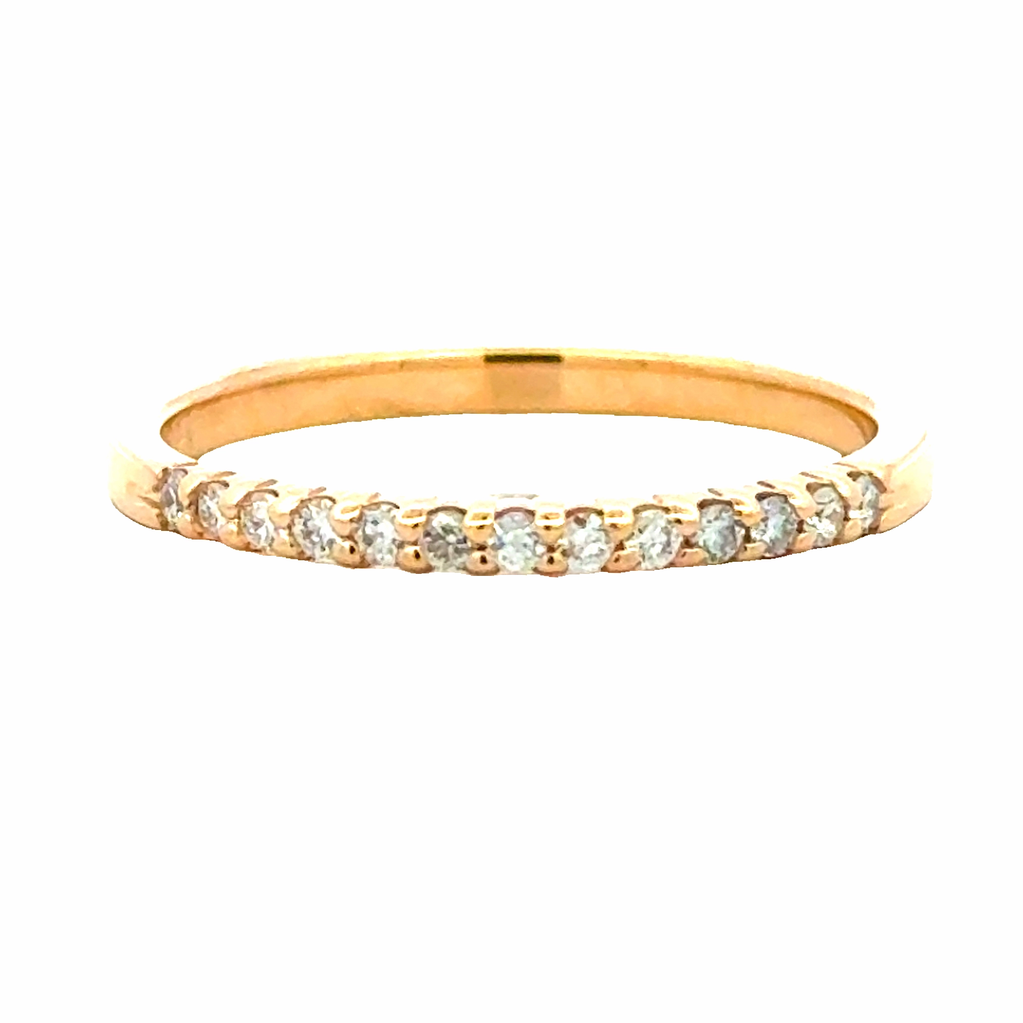Sophisticated Jewelry Pieces 0.13cttw Diamond Band 14ky